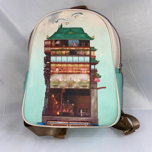 Loungefly Studio Ghibli Spirited Away Bathhouse Mini Backpack Haku